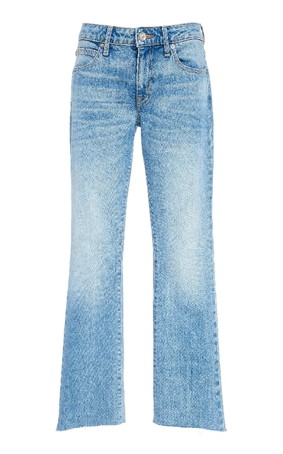 Slvrlake Denim Scarlett Mid-rise Slim Flared Jeans In Light Wash