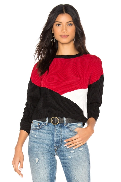 Rebecca Minkoff Scarlett Colorblock Sweater In Black Multi