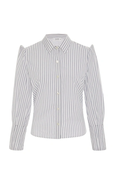 Also Striped Cotton Button-up Shirt