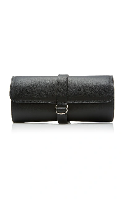 T. Anthony Leather Travel Jewelry Roll In Black