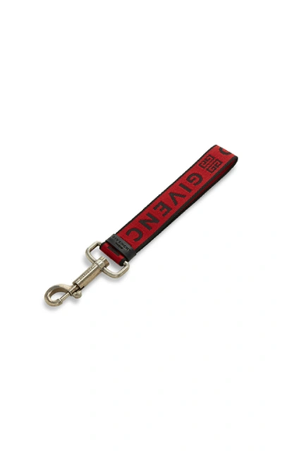 Givenchy Logo Strap Keyring In Red
