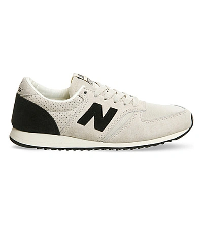 New Balance 420 Suede Mesh Trainers In Grey