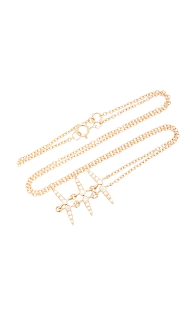 Sophie Ratner 14k Gold Diamond Necklace