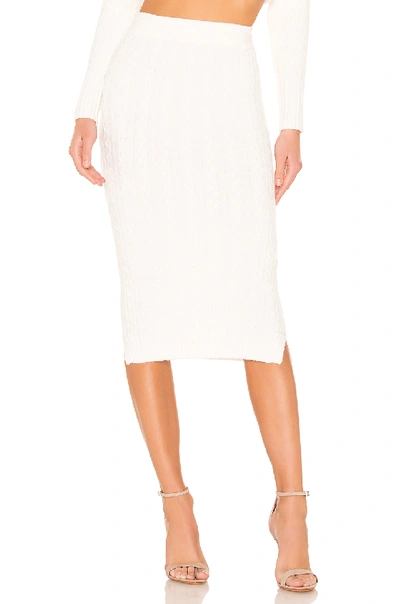 Elliatt Oasis Knit Skirt In Ivory