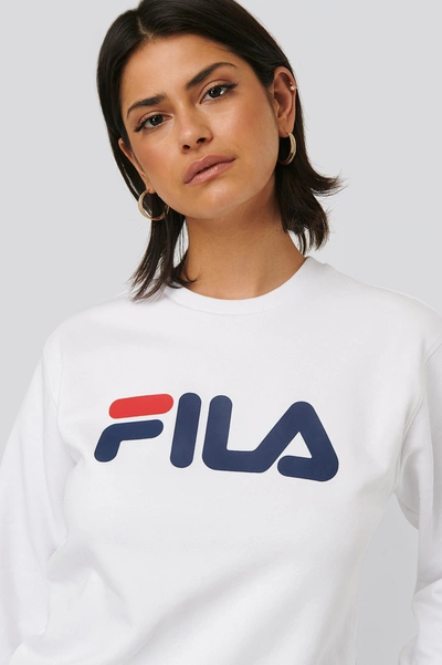Fila Classic Pure Long Sleeve Shirt White In Bright White | ModeSens