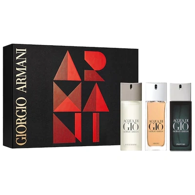 Giorgio Armani Beauty World Of Acqua Di Gio Gift Set 3 X 0.67oz/ 20 ml