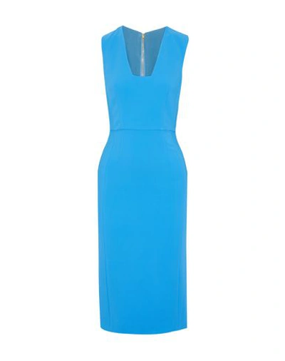 Antonio Berardi Midi Dresses In Azure