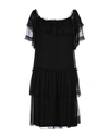 Alberta Ferretti Short Dresses In Black