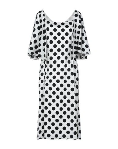 Dolce & Gabbana Midi Dresses In White