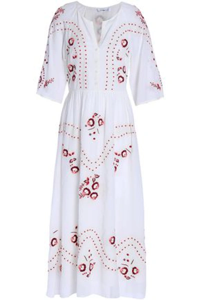 Vilshenko Midi Dress In Ivory