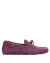 Tod's Loafers In Purple