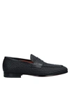 Santoni Loafers In Black