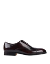 Tod's Laced Shoes In Maroon