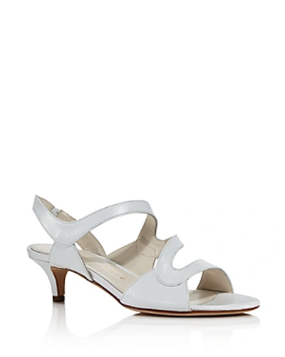 Bettye Muller Women's Sandy Kitten Heel Sandals In White