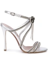 Tabitha Simmons Women's Iceley Rhinestone Bow High-heel Sandals In Silver
