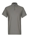 Zanone Polo Shirts In Grey