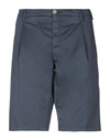 Siviglia Man Shorts & Bermuda Shorts Midnight Blue Size 30 Cotton, Elastane In Dark Blue