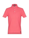 Drumohr Polo Shirts In Coral