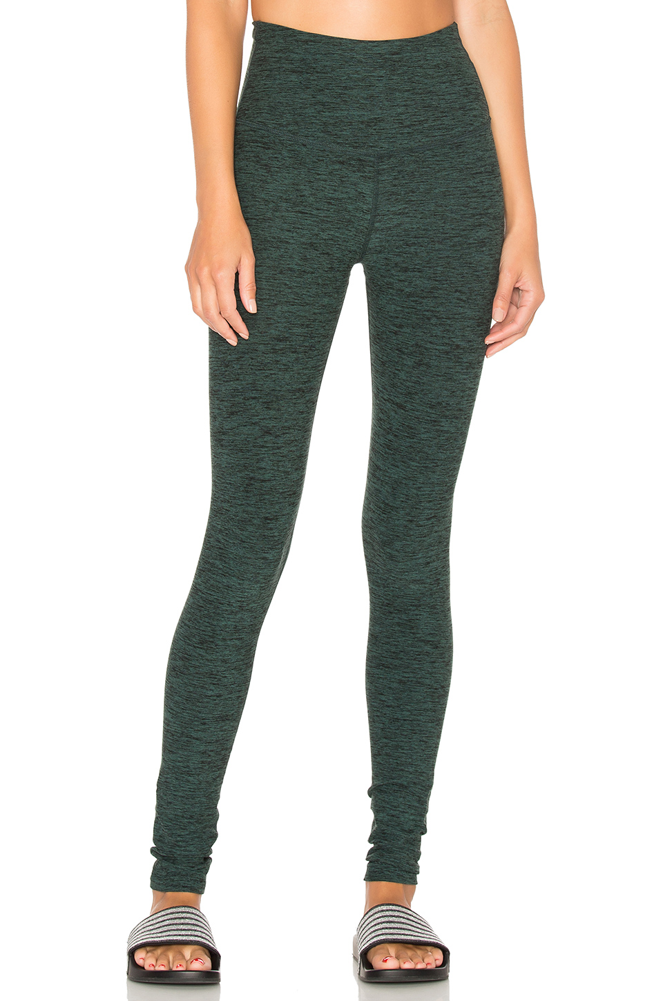 Beyond Yoga Spacedye High Waist Legging In Black & Evergreen ModeSens