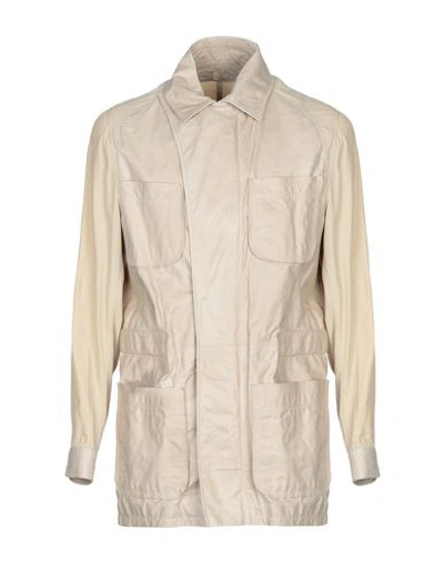 Viktor & Rolf Leather Jacket In Beige