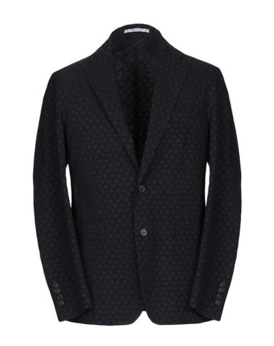 Aglini Suit Jackets In Dark Blue