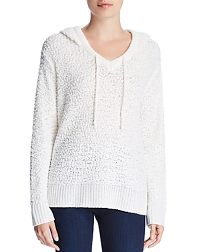 Alison Andrews High/low Hooded Sweater In Marshmellow