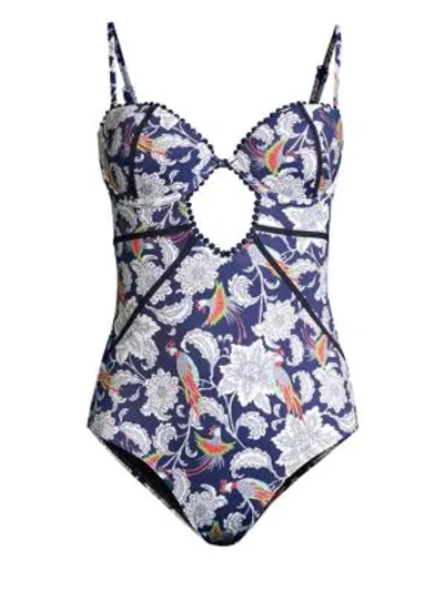 Ondademar Paisley Underwire One-piece Swimsuit In Bird Of Paradise