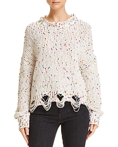 Honey Punch Dotted Chenille Jumper In White