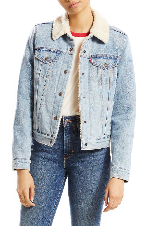 levi's shearling trucker