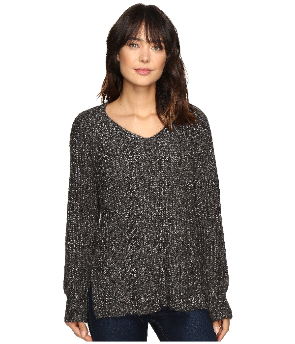 Sanctuary Amare V-neck Sweater In Marled Mica Grey | ModeSens