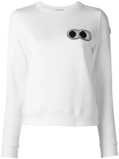 Moncler X Friendswithyou 'look Who' Sweatshirt In White