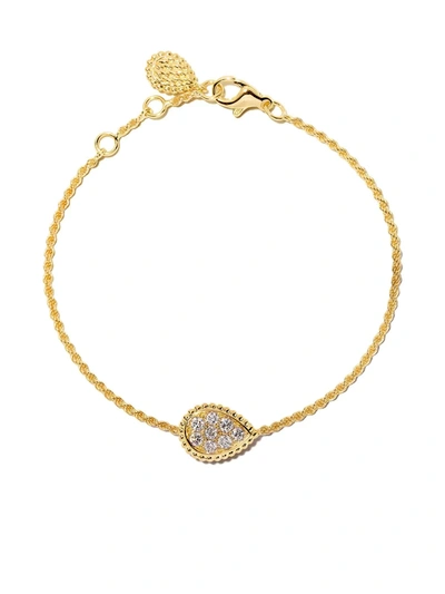 Boucheron 18kt Yellow Gold Serpent Bohème Diamond S Motif Bracelet In Yg