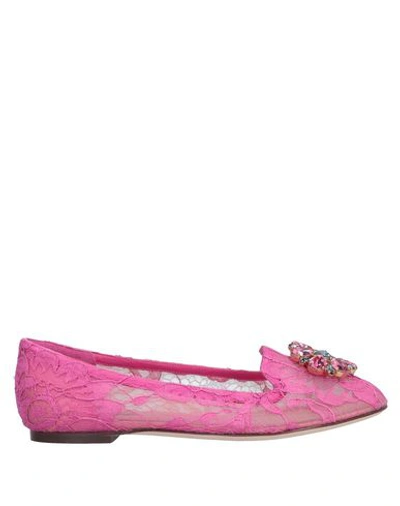 Dolce & Gabbana Loafers In Fuchsia