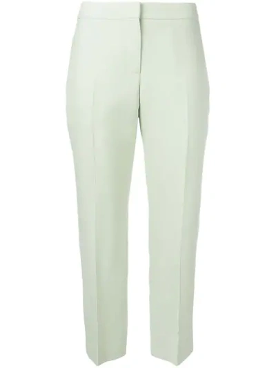 Alexander Mcqueen Cropped Straight Trousers - Green