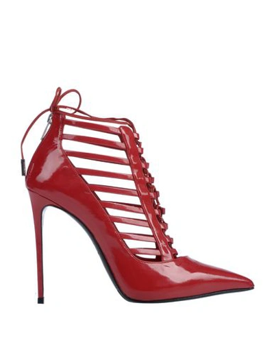 Le Silla Ankle Boots In Red