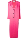 Valentino Long Buttoned Coat - Pink