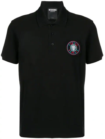 Versus Poloshirt Mit Logo In Black