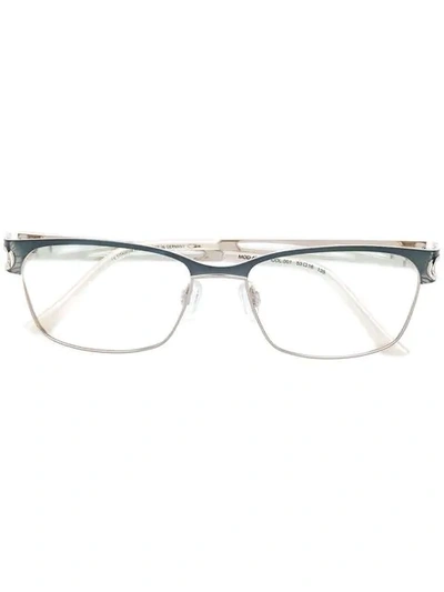 Cazal Rectangle Frame Glasses In Neutrals