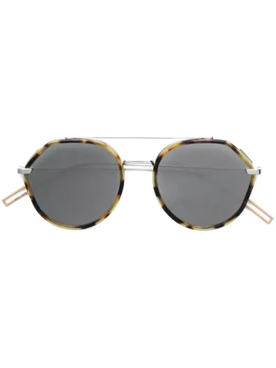 Dior Oversized Sunglasses In Brown