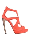 Alexander Mcqueen Sandals In Red