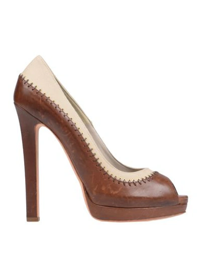 Alexander Mcqueen Pump In Brown