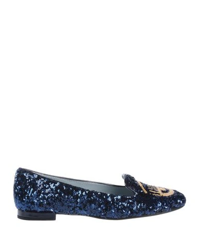 Chiara Ferragni Loafers In Dark Blue