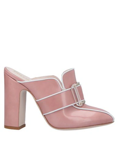 Pollini Mules & Clogs In Pink