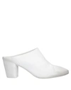 Marsèll Woman Mules & Clogs White Size 8.5 Soft Leather