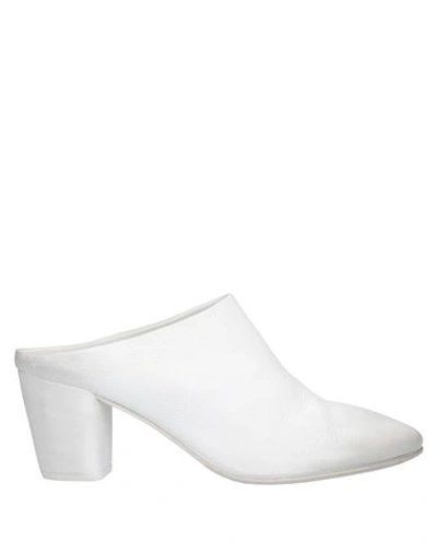 Marsèll Woman Mules & Clogs White Size 8.5 Soft Leather In White