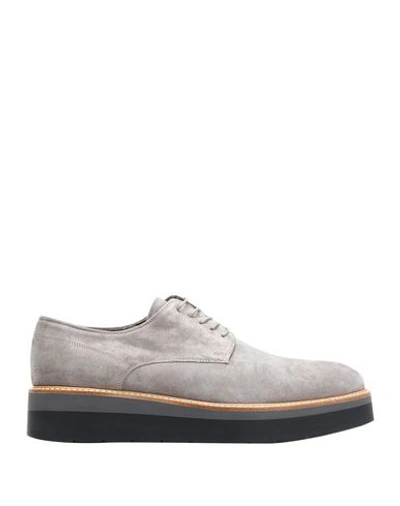 Vince Laced Shoes In Dove Grey