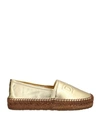 Dolce & Gabbana Espadrilles In Gold