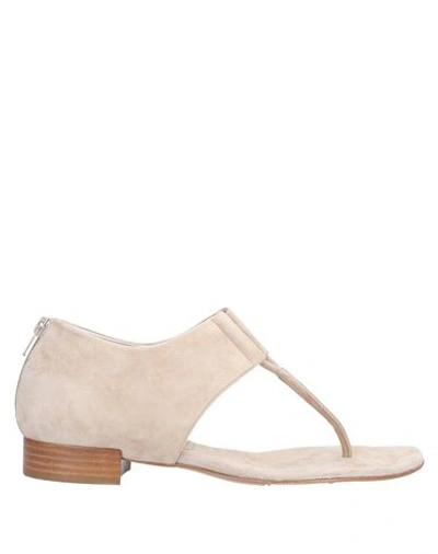 Antonio Barbato Toe Strap Sandals In Beige