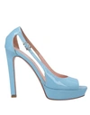 Anna F Sandals In Sky Blue