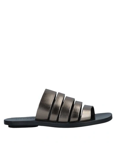 Dimissianos & Miller Sandals In Platinum